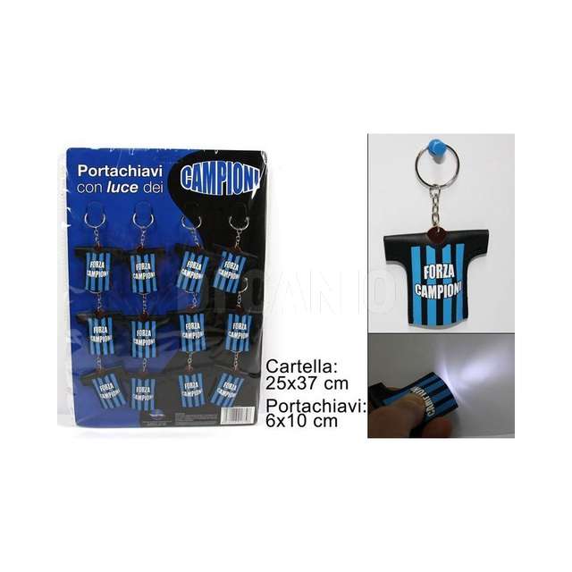 Portachiavi nero azzurro c_luce (12_120_240) due esse - Principale
