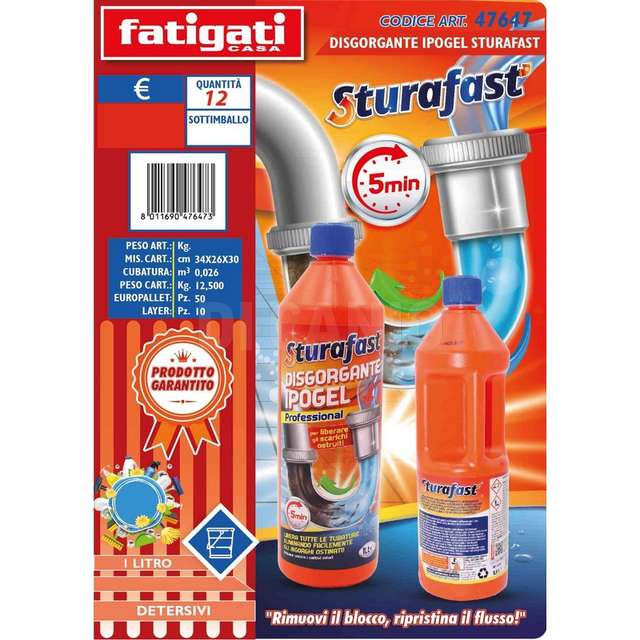 Disgorgante ipogel sturafast 1lt pr - Principale