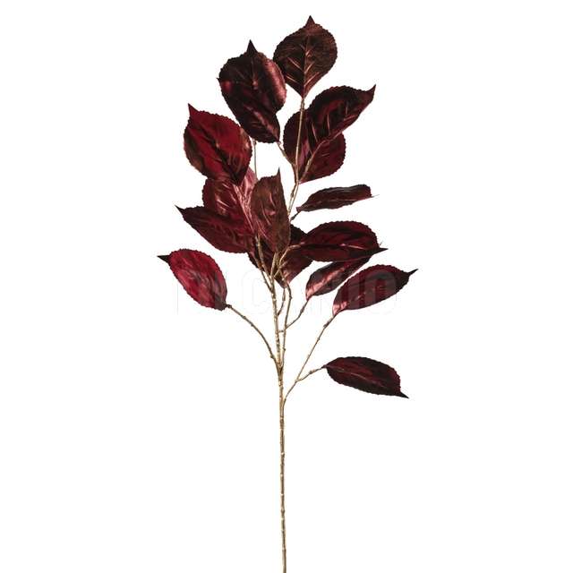 Ramo foglie ortensia cm102 burgundy - Principale