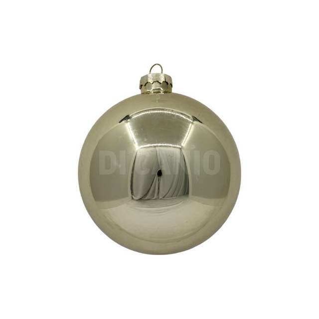 Conf 16 sfere vetro in pvc col. oro 8cm - Principale