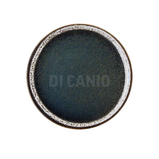 Piatto piano cm.27 edge bloom blu tognana - Principale