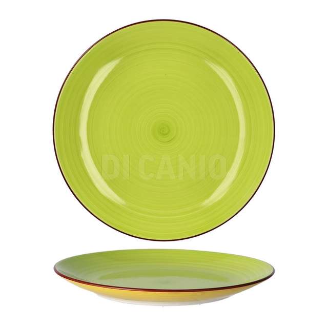 Piatto ceramica piano llinda verde dm.27 - Principale