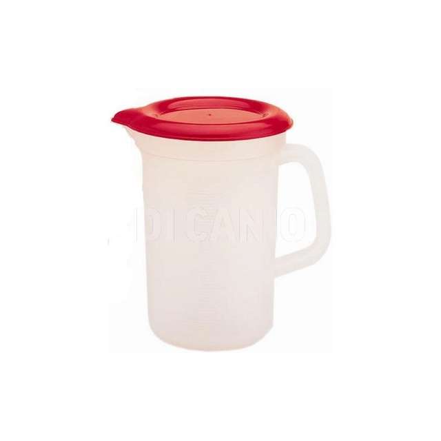 Brocca plastica graduata con coperchio lt 0,50 cm,11x15 - Principale