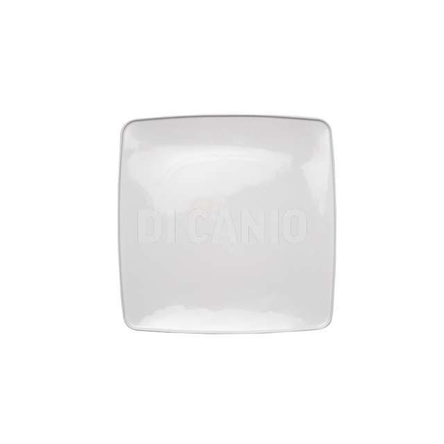 Vassoio quadrato cm.31x31x2.2 touch me porcellana bianca - Principale