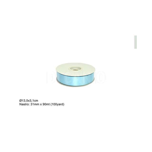 Nastro regalo 31mm*90mt celeste 50 flock diamant (as-03-31-100y)_ir002324_due e. - Principale