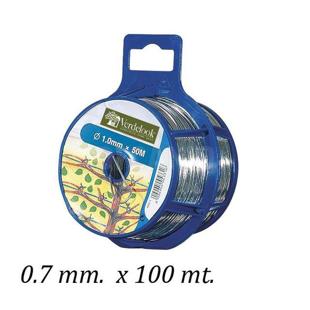 Filo zincato bobina plast. mm.0,7x100mt - Principale