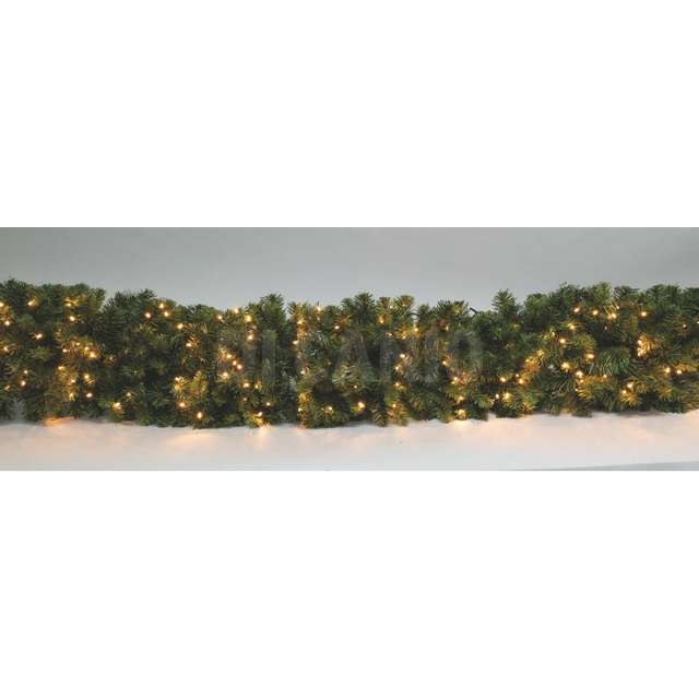 Trancio ramo verde cm.30x2.70 mt c/300 luci a batteria de luxe - Principale