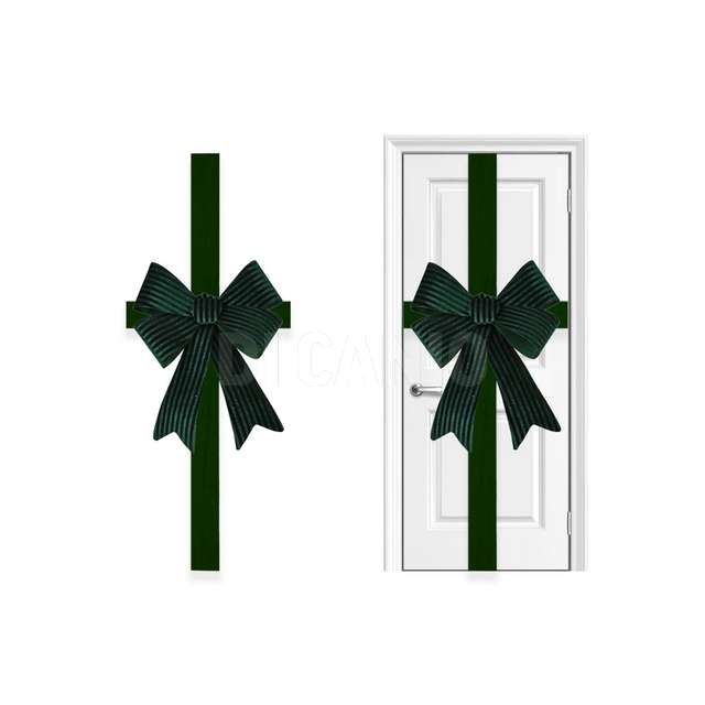 Fiocco f/porta 49x52 cm. tes.rbsf verde - Principale