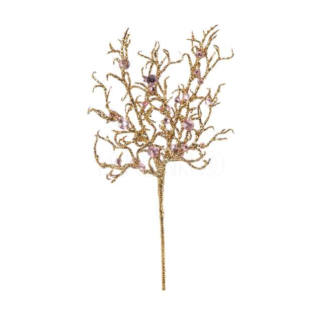 Ramo corallo glitterato cm.55 rosa - Principale