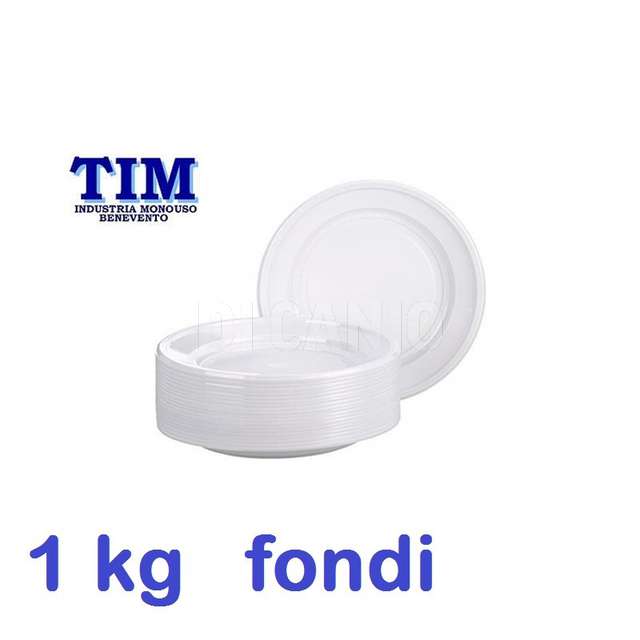 Conf. piatti fondi 1kg dm.22 riutilizzabile tim - Principale