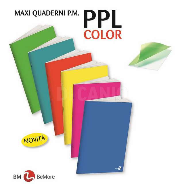 Quaderno maxi monocolore ppl 80gr fg40+2 rig.a bm - Principale
