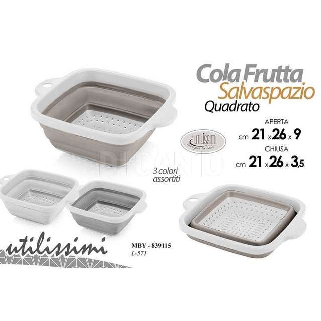Cola frutta quadrato cm.21x26 assortito - Principale