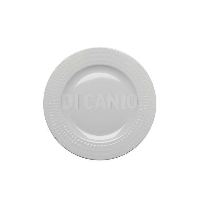 Piatto piano cm.27 honey bianco - Principale