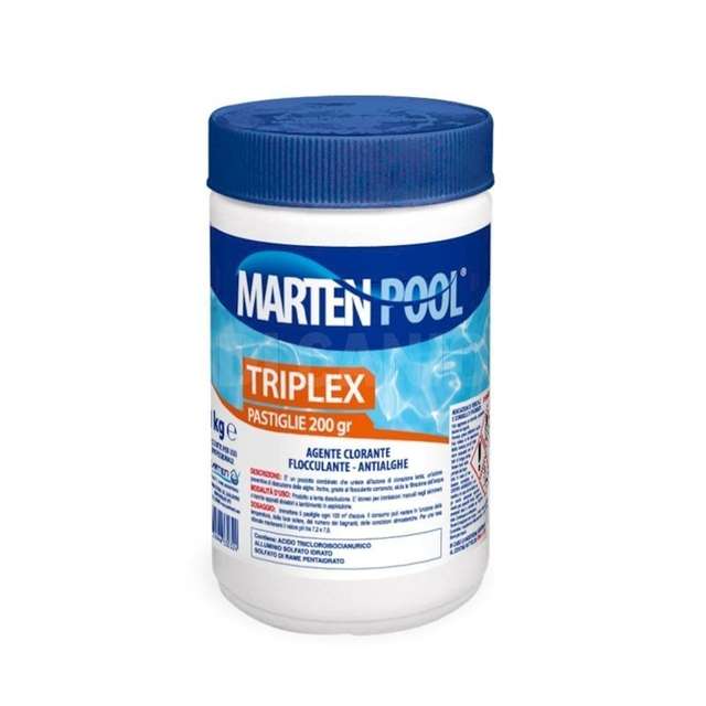 Triplex pastiglie gr.200 kg.5 disinfettante clorato a lenta dissoluzione - Principale