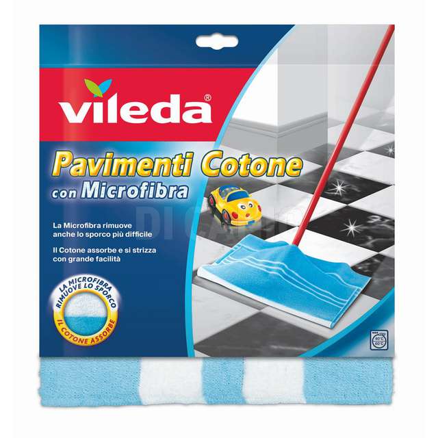 Panno pavimenti cotone e microfibra vileda - Principale