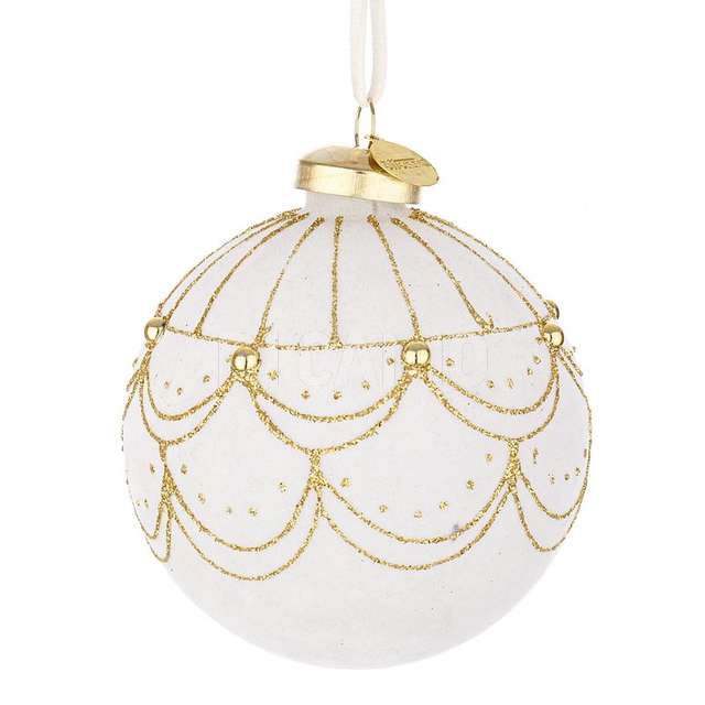 Sfera vetro letizia bianco diametro 80 - Principale