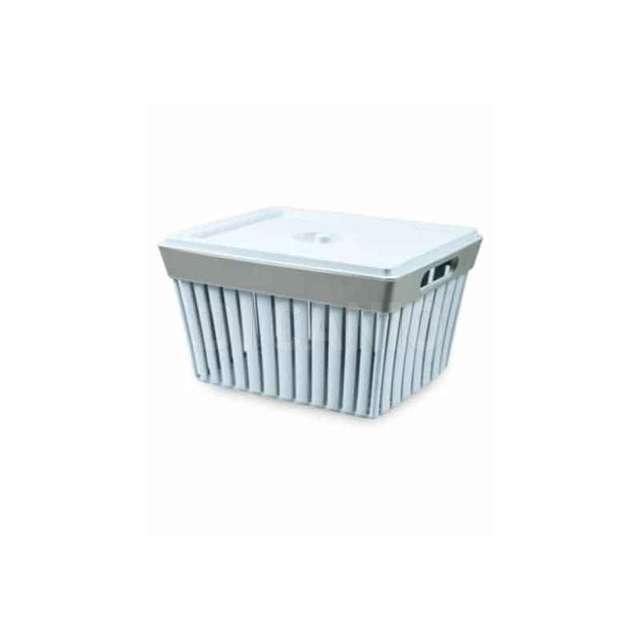 Vaschetta con coperchio doga bianco cm 2,6 x 27,5 x 80 h - Principale