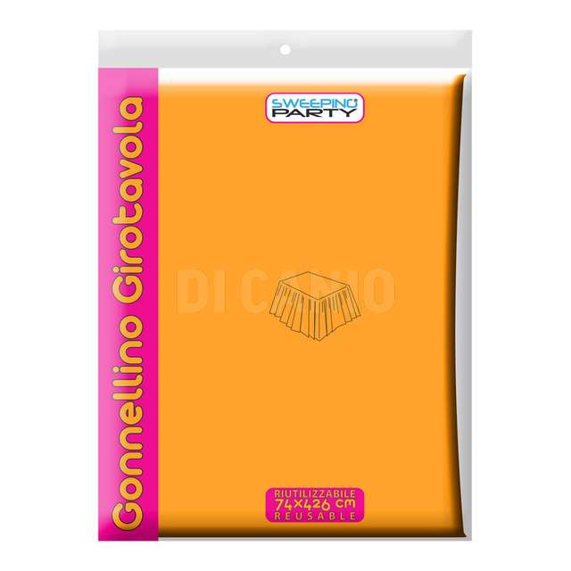 Gonna da tavolo 74cmx426cm col. aranciom.v.t.5014 - Principale