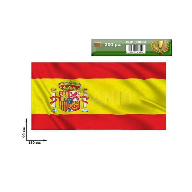 Bandiera nazione spagna 90x150 asta non inclusa - Principale