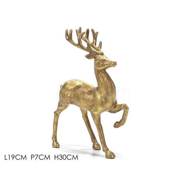 Renna h30cm oro - Principale