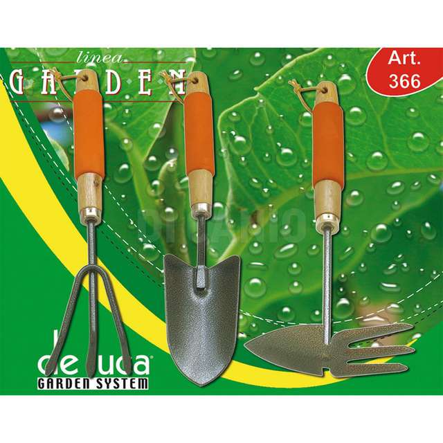 Set con 3pz utensili giardino de luca - Principale