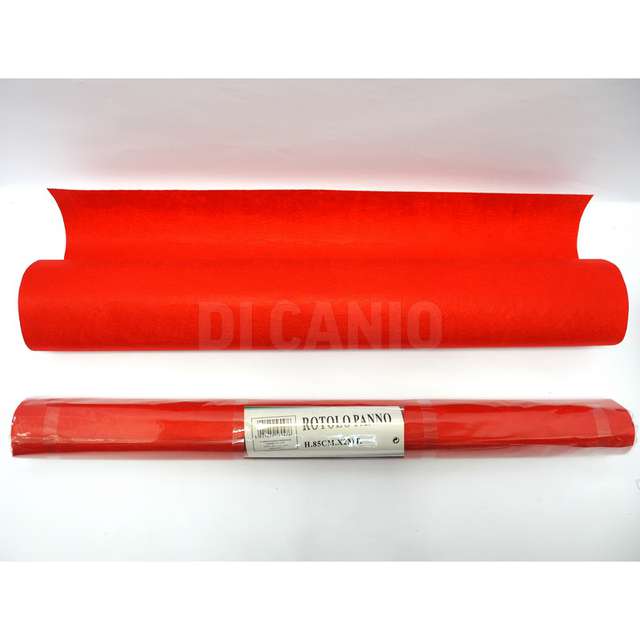 Rotolo panno h.85cm.x2mt. colore rosso - Principale