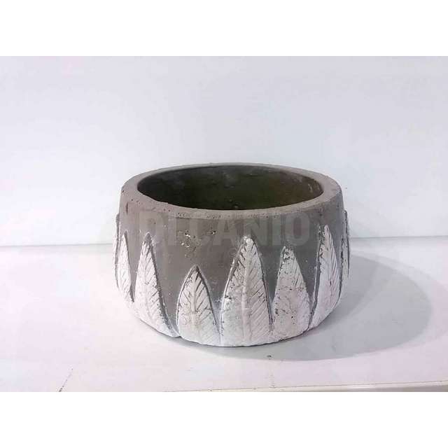 Cemento cachepot as 25x25x13cm cd7173a-7138 gicos - Principale