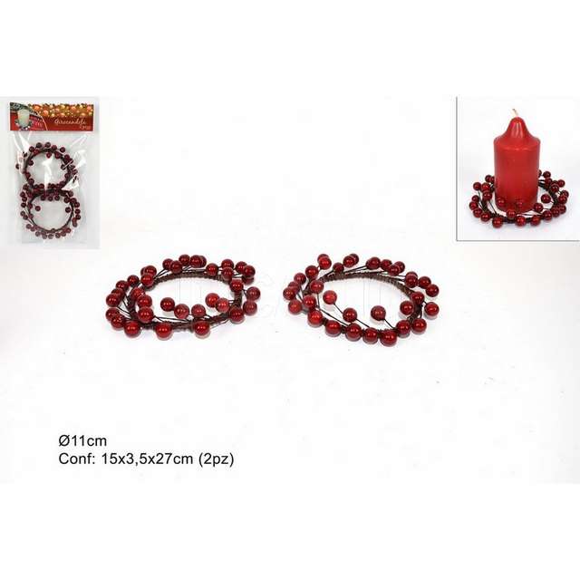 Girocandele bacche set 2pz d.e. - Principale