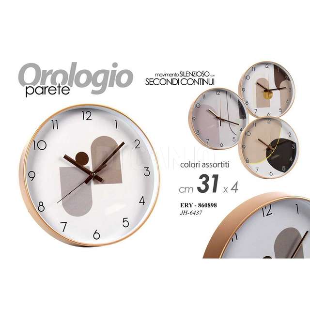 Orologio cm.31x31x4.3 assortito - Principale