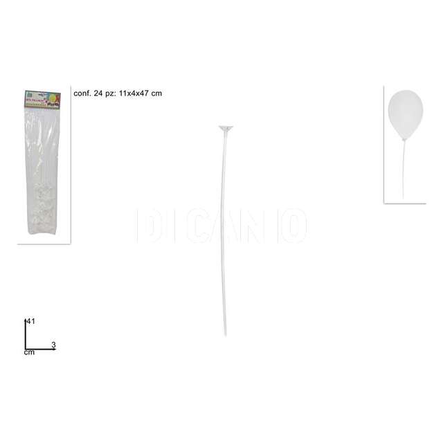 Aste palloncini cm.40 bianco - Principale
