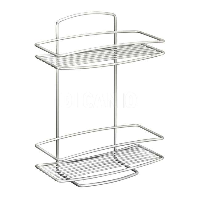 Mensola rettangolare 2 posti. onda cm,26x11x35 - Principale