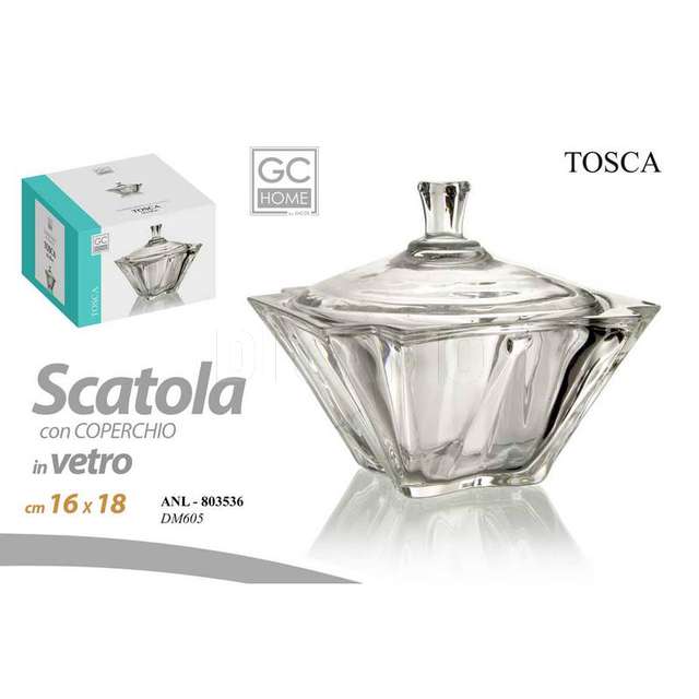 Scatola vetro tosca cm.16x18 - Principale