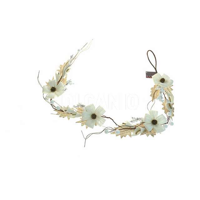 Festone 4 fiori yuta bianca c_pigna partenope 306121331 - Principale