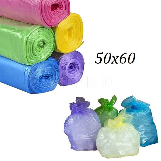 Sacco differenziata azzurro cm. 50x60 lt.35 in rotolo da 20 pz. casanet - Principale