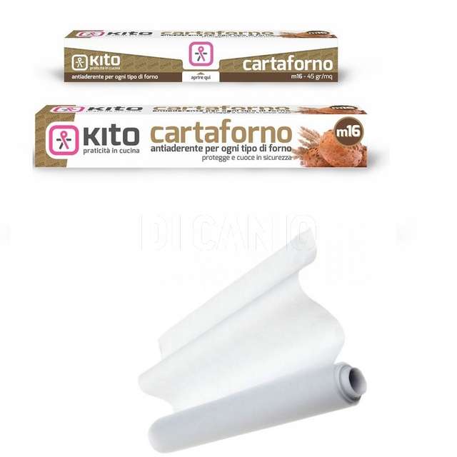 Rotolo carta forno m16 12 metri 28 cm. 45 gr kito caf16m12 - Principale