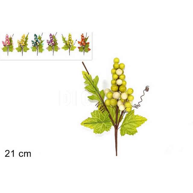Stelo bacche medio 6 col. due e. - Principale