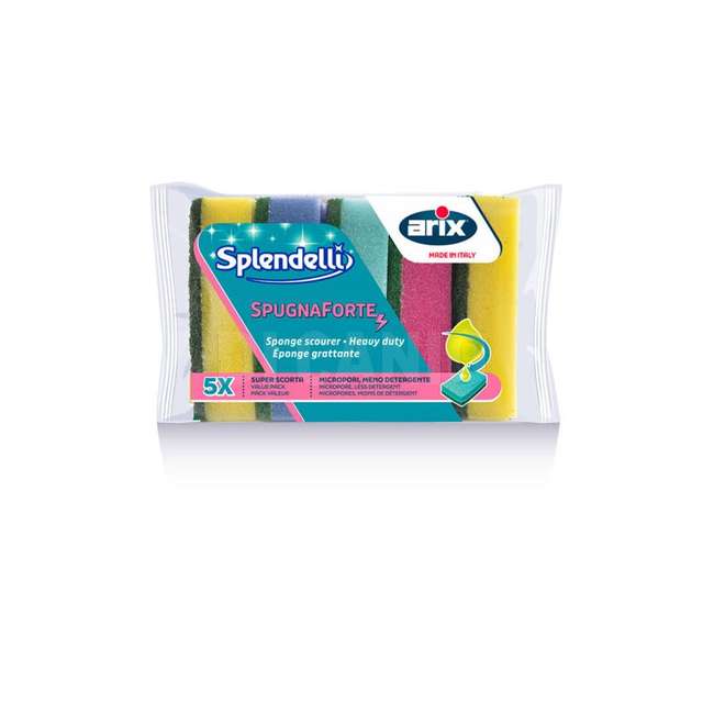 Arix spugne abrasive colorate 5 pz - Principale