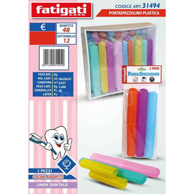 Portaspazzolino in plast.3pz. - Principale