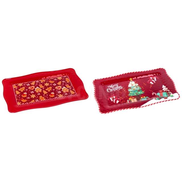 Vassoio rett melamina 2ass. natale 36x23xh2 - Principale
