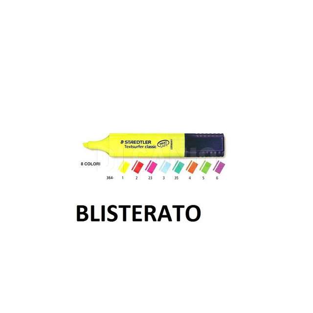 Evidenziatore texts class.verde bl. staedtler - Principale