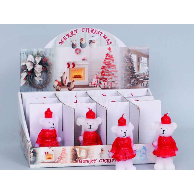 Display candela cm10 orsetto rosso - Principale