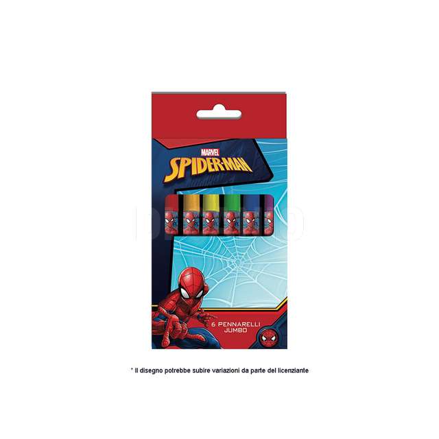Pennarelli jumbo 6 pz spider man - Principale