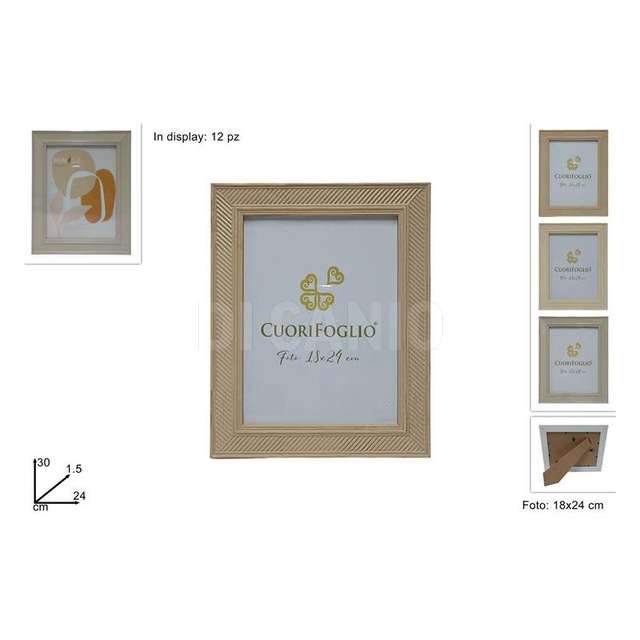 Cornice legno per foto 18x24 3 assortito - Principale
