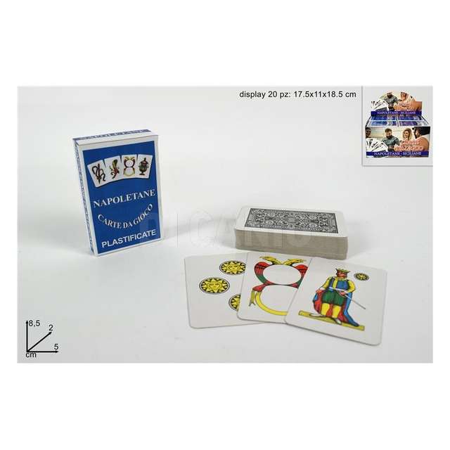 Carte da gioco plastificate napoletane in display - Principale