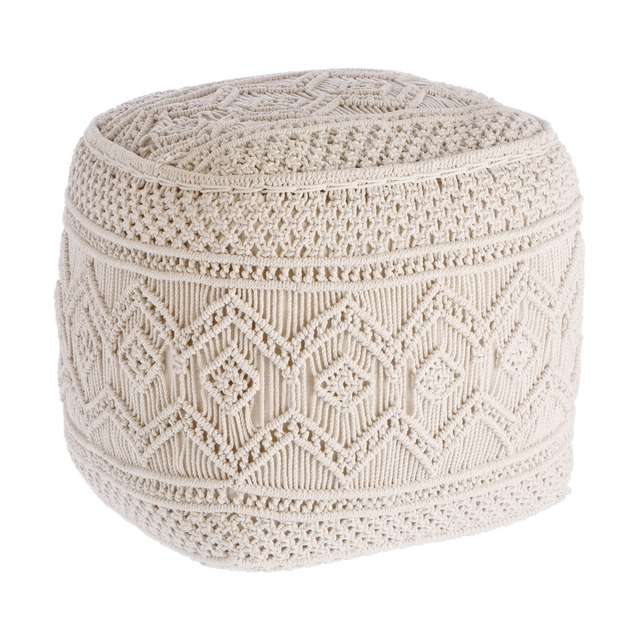 Pouf quadrato in cotone cm45x45h45 - Principale