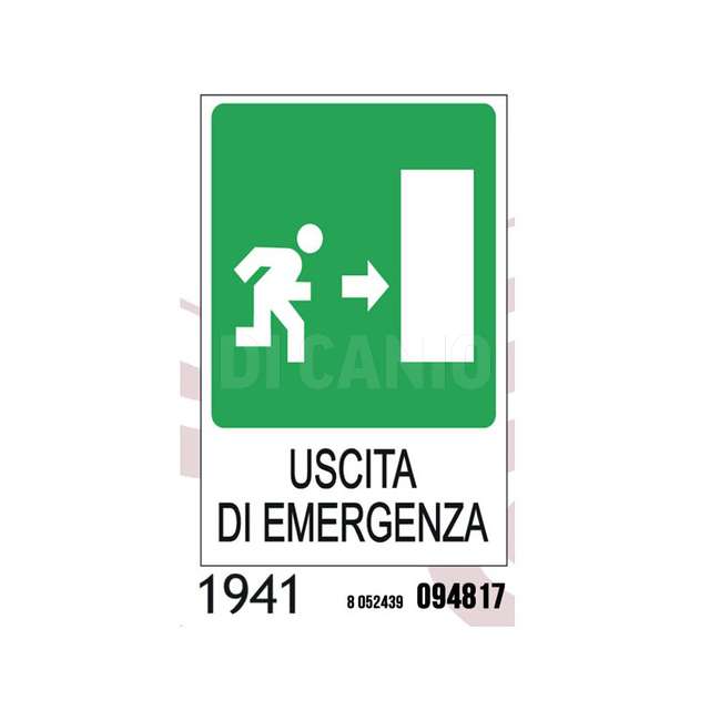 Targhetta uscita di emergenza cm.20x30gicos - Principale