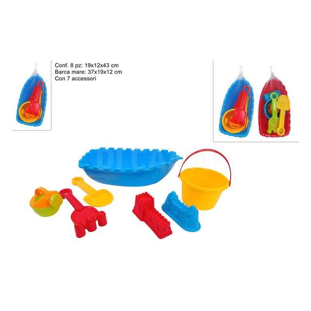 Barca mare con 7 accessori 2 assortiti - Principale