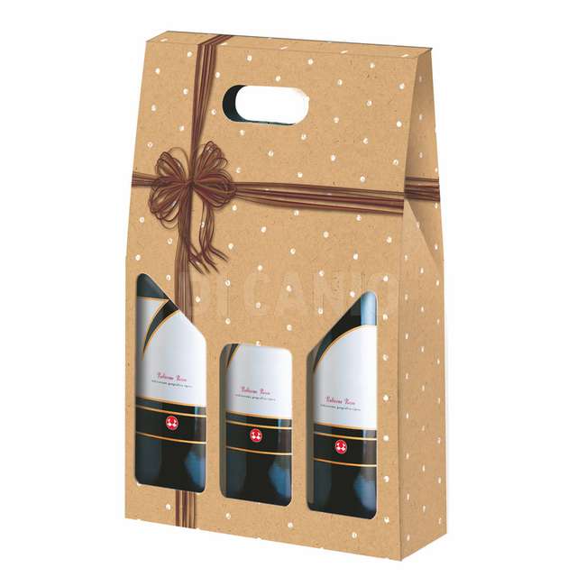 Scatola cartone3 bottiglia cm.27x9x38 petits pois - Principale