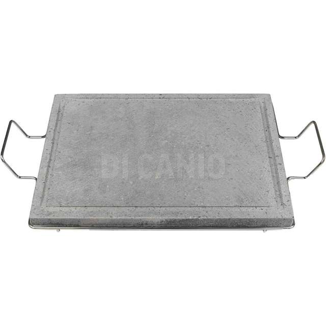 Pietra lavica cm.30x30 con supporto in filo.. - Principale