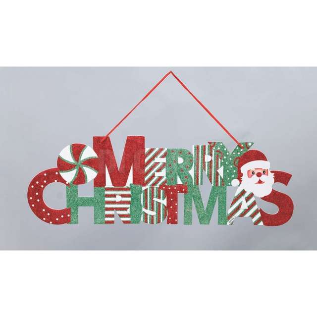 Scritta polipan cm.58 merrychristmas dec.glitter - Principale